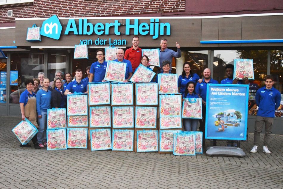Albert Heijn van der Laan 35 jaar in Gennep